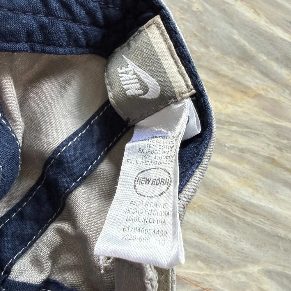 Nike‎ Newborn Baseball Cap Blue Gray Logo Cotton Baby Hat